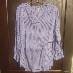 Grand & Greene Lavender Patterned Blouse